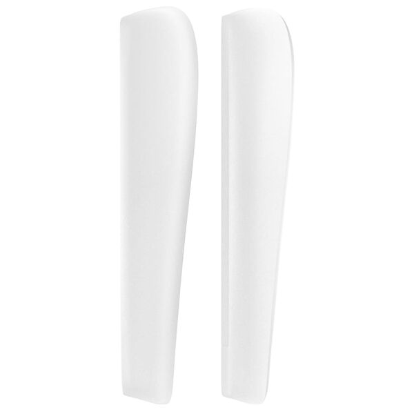 vidaXL Vzglavje z ušesi belo 203x23x118/128 cm umetno usnje