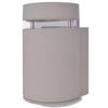 vidaXL Outdoor Polokrogla stenska svetilka siv aluminij