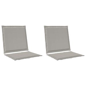 vidaXL Blazine za sedež in hrbet Poliester Svetlo siva 47 x 45 x 2 cm