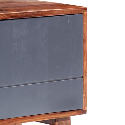 vidaXL TV omarica siva 140x30x45 cm trden palisander