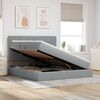 vidaXL Postelja z dodatnim prostorom za shranjevanje in vzmetnico