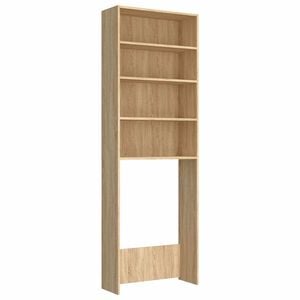 vidaXL Omara za pralni stroj sonoma hrast 64x24x190 cm