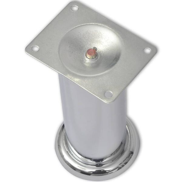 vidaXL Noge za kavč 8 kosov okrogle krom