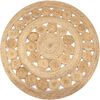 vidaXL Preproga pletena iz jute 150 cm okrogla