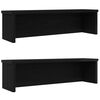 vidaXL Kitchen Racks Stackable 2 pcs črn 60x15x16 cm