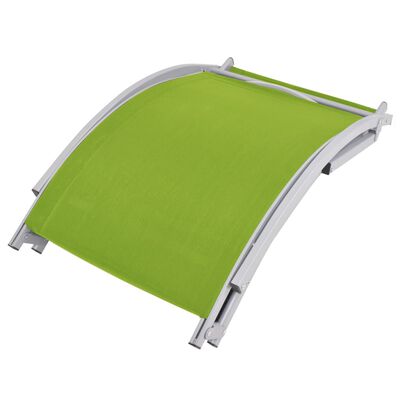 vidaXL Zložljiv ležalnik 2 kosa zelen tekstil