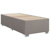 vidaXL Box spring postelja z vzmetnico taupe 90x200 cm blago