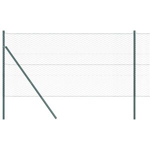 vidaXL Heksagonalna podpora za ograjo 100 x 1 m Jeklo s PVC premazom