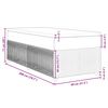 vidaXL Box spring postelja z vzmetnico temno rjava 80x200 cm blago