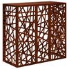 vidaXL Prekrivalo za klimatsko napravo Rjav 110 x 50 x 105 cm