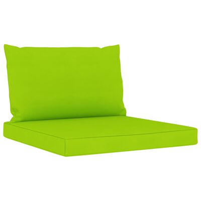 vidaXL Vrtna sedežna garnitura 6-delna s svetlo zelenimi blazinami