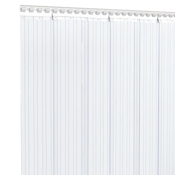 vidaXL Zavesa za vrata prozorna 200 mm x 1,6 mm 50 m PVC