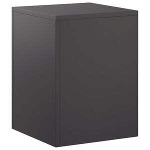 vidaXL Stojalo za rastline Črna 30 x 30 x 40 cm Jeklo