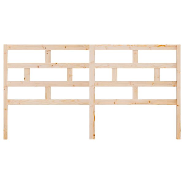vidaXL Posteljno vzglavje 206x4x100 cm trdna borovina