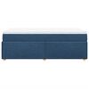 vidaXL Box spring postelja z vzmetnico modra 80x200 cm blago