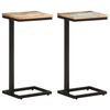 vidaXL Stranske mizice 2 kosa 31,5x24,5x64,5 cm trden predelan les