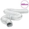 vidaXL Prezračevalni kanal aluminij 6 m &Oslash;10 cm