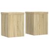 vidaXL Stojalo za rastline 2 kosa sonoma hrast 15x15x20 cm inž. les