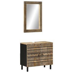 vidaXL Kopalni&scaron;ka garnitura 2-delna trden mangov les