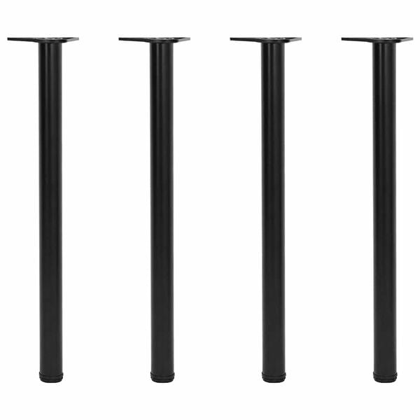 4 Nastavljive Noge za Mizo Črne 870 mm