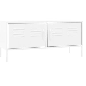 vidaXL TV omarica bela 105x35x50 cm jeklo
