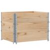 vidaXL Paletni okvirji 3 kosi 80x60 cm trdna borovina