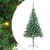 vidaXL Umetna novoletna jelka osvetljena z bučkami 180 cm 564 vejic
