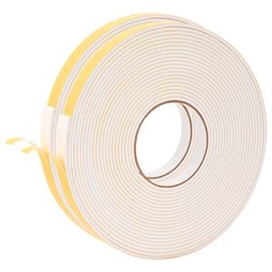 vidaXL Samolepilni pena trak 2 pcs Bela 10mm x 10m CR pena