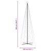 vidaXL Novoletna jelka stožec 1400 modrih LED lučk 160x500 cm