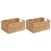 vidaXL Ko&scaron;are za shranjevanje 2 pcs Naravna 35 x 25 x 17 cm
