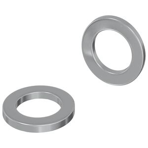 vidaXL Podložke 2 kos srebrna 10 x 10 x 1,2 mm Jeklo