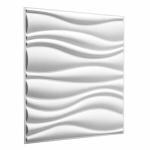 vidaXL Stenske plo&scaron;če 4 kos 50 x 50 cm Bela