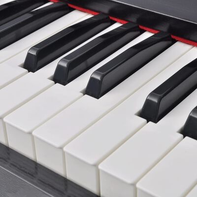vidaXL Digitalni klavir s pedali melamin 88 tipk črni