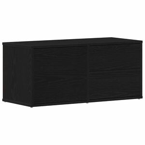 vidaXL TV omarica 80 x 34 x 36 cm Črna Orehovina Inženirski les