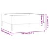 vidaXL Vrtna visoka greda 100x100x41 cm corten jeklo