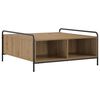 vidaXL Klubska miza Artisan hrast 90 x 90 x 41 cm Inženirski les