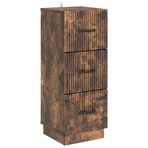 vidaXL Predalna omara Dimljen hrast 33 x 34,5 x 87 cm Inženirski les