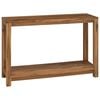 vidaXL Konzolna miza Naravna 110 x 35 x 75 cm Trden tikov les