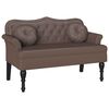 vidaXL Chesterfield klop Rjava 120,5 x 65 x 75 cm Umjetno usnje