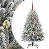 vidaXL Umestno božično drevo 150 cm 150 LED Toplo bela PVC in jeklo