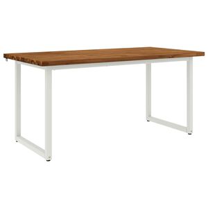 vidaXL Kvadratna jedilna miza 160 x 70 x 75 cm Masiven les akacije