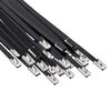 vidaXL Vezalke za kabel 25 kos 4,6 x 450 mm Črna