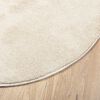 vidaXL Preproga OVIEDO s kratkimi vlakni bež Ø 80 cm