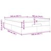 vidaXL Otomanska postelja z vzmetnico krem 140x190 cm blago
