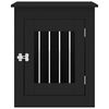 vidaXL Boks za psa črn 55x75x65 cm inženirski les
