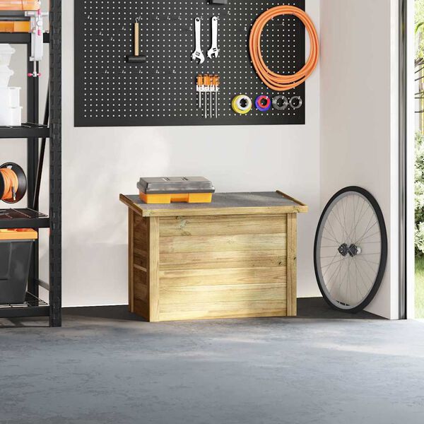 vidaXL Shranjevalna &scaron;katla s shranjevanjem Naravna 80 x 44,5 x 57,5 cm