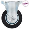 vidaXL Fiksna kolesa 16 kosov 100 mm