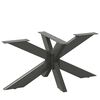 vidaXL Noga za klubsko mizico v obliki pajka antracitna 98x58x(42-43) cm jeklo