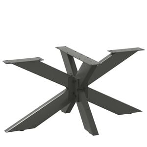 vidaXL Noga za klubsko mizico v obliki pajka antracitna 98x58x(42-43) cm jeklo