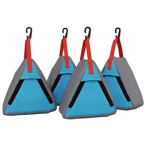 vidaXL Vrečka za shranjevanje 4 kos Siva in modra 24 x 16 x 24 cm